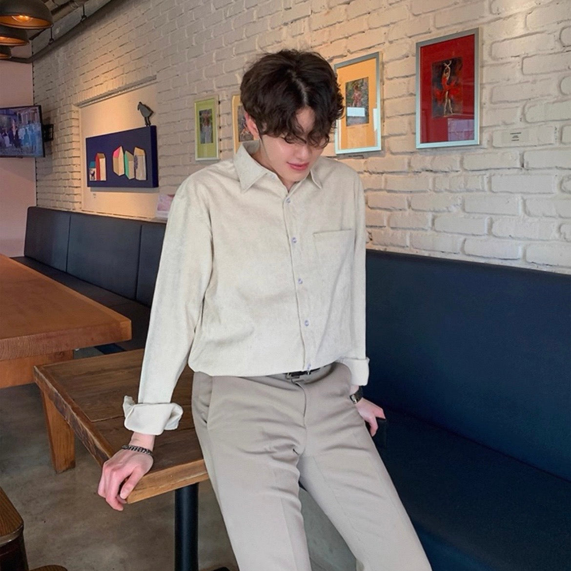 Korean Style Corduroy Shirt