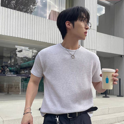 Minimalist Korean Waffle T-Shirt