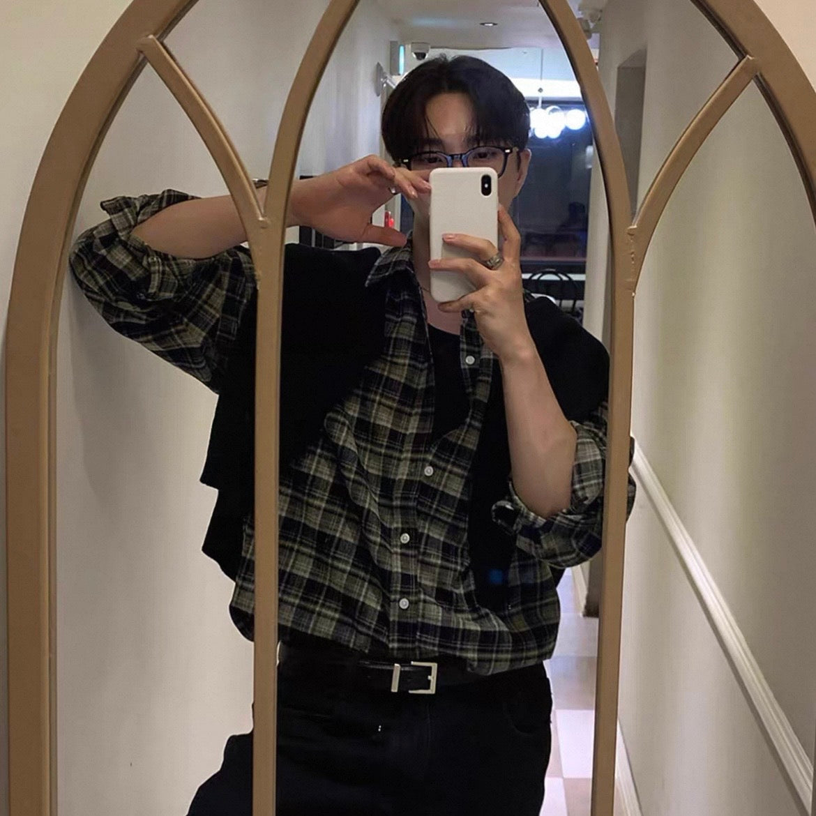 Retro Plaid Casual Shirt