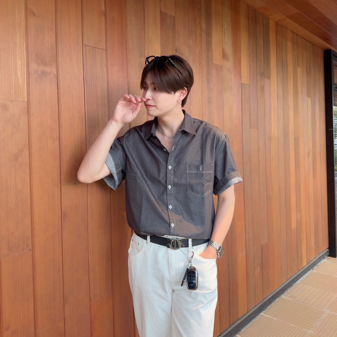 Korean Stylish Casual Denim Shirt