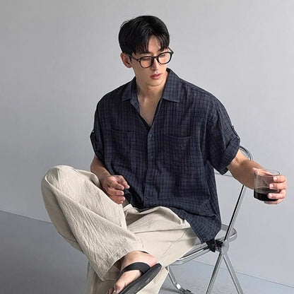 Muted Check Relaxed Shirt