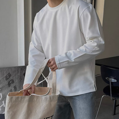 Minimal Silhouette Long Sleeve Tee