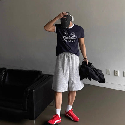 Retro Color Block T-Shirt
