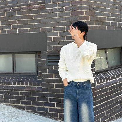 Korean Loose Knit Pullover