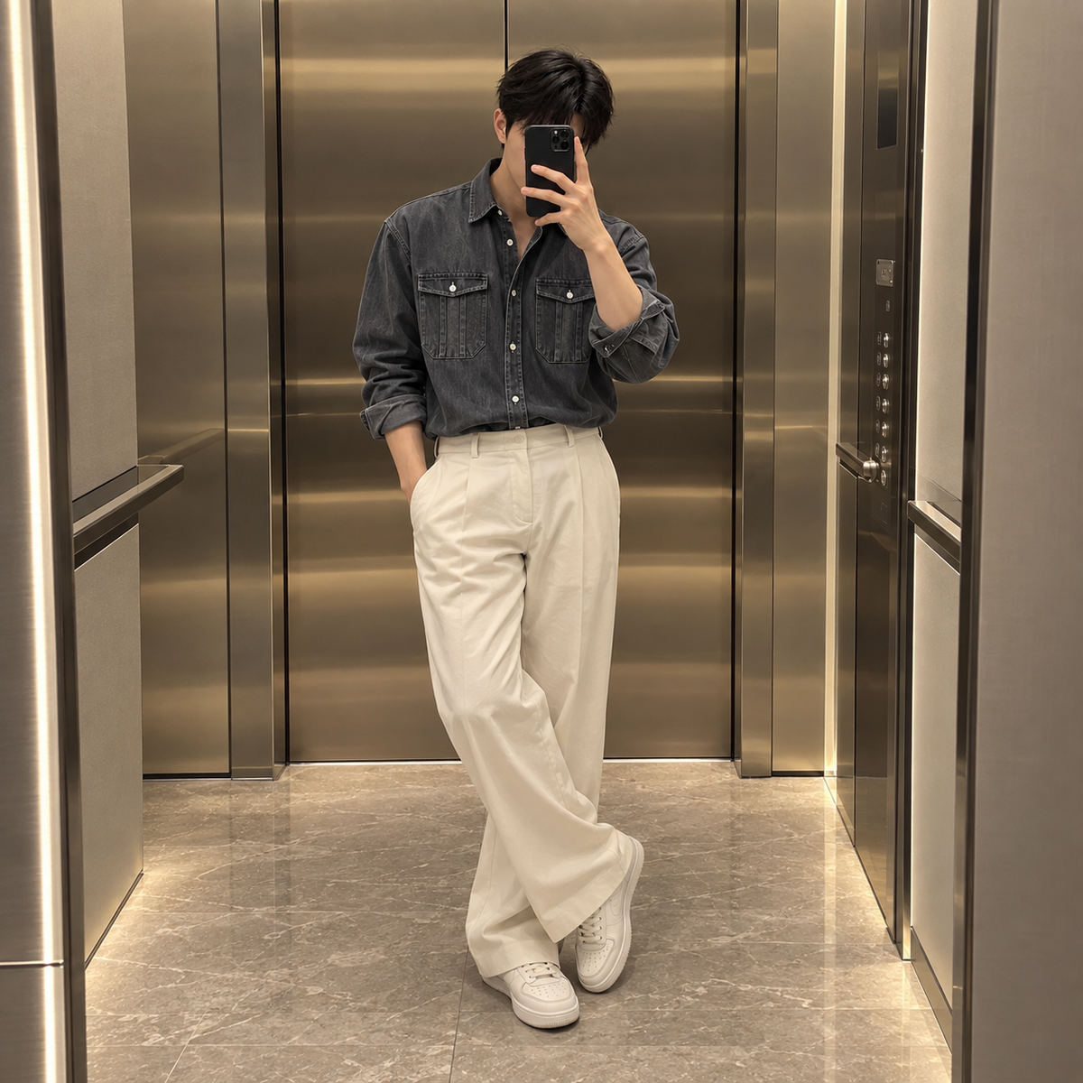 Fall Design Sense Lapel Shirt
