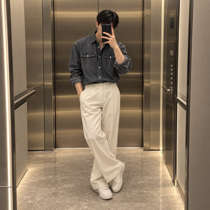 Fall Design Sense Lapel Shirt