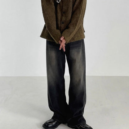 Korean Loose Wide-Leg Jeans