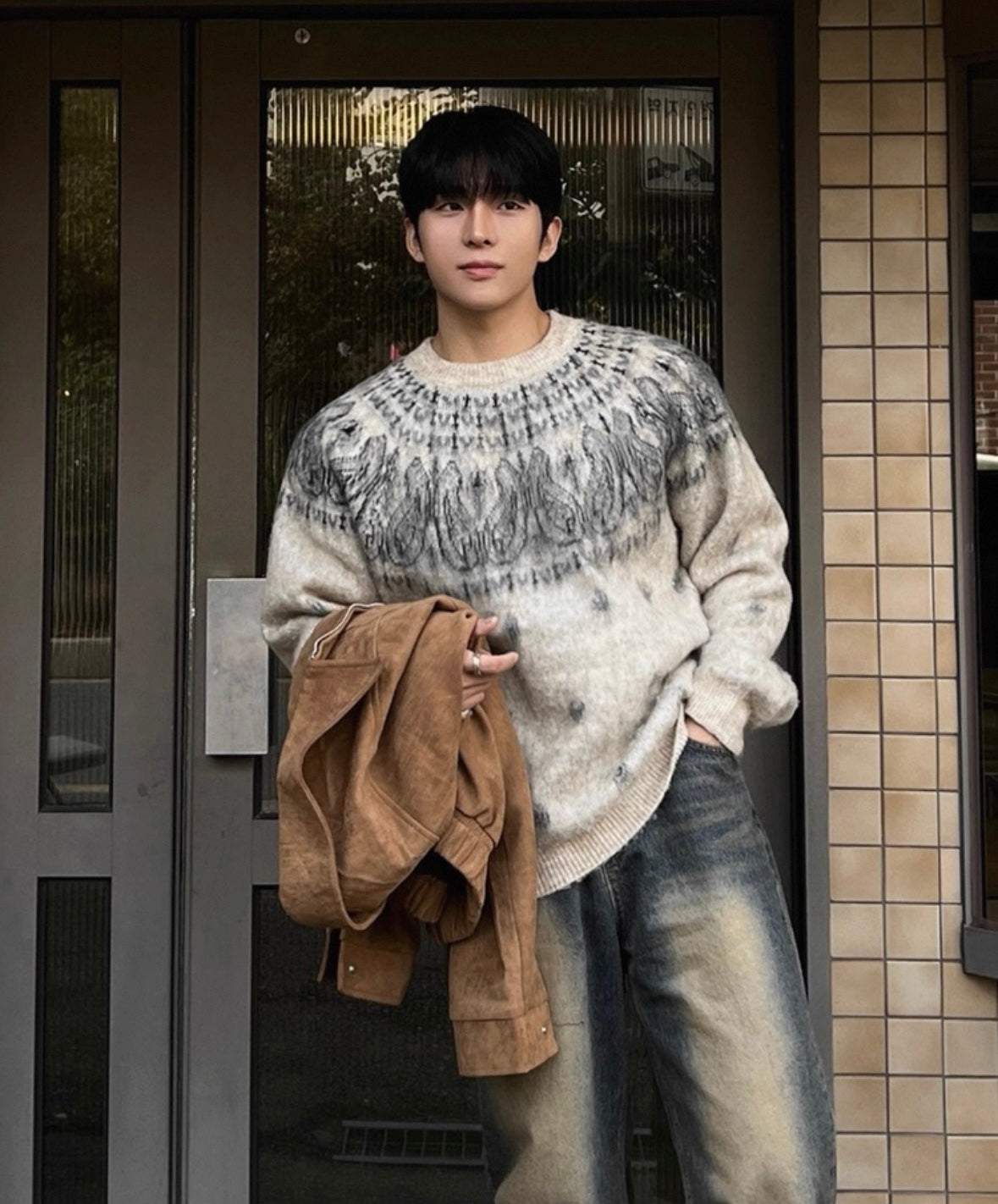 Retro Straight Jeans Pants