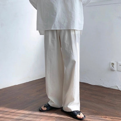 Lightweight Linen Wide-Leg Pants