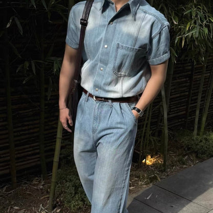 Vintage Washed Denim Shirt