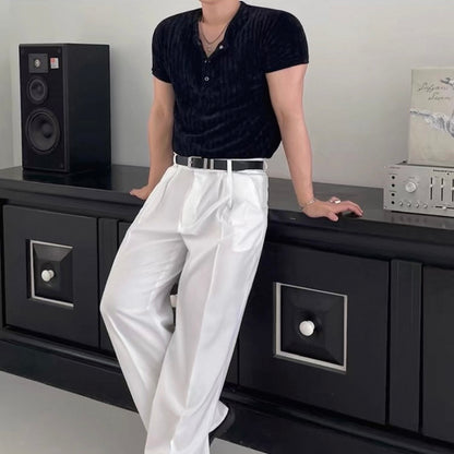 Minimal Henley Fit Tee