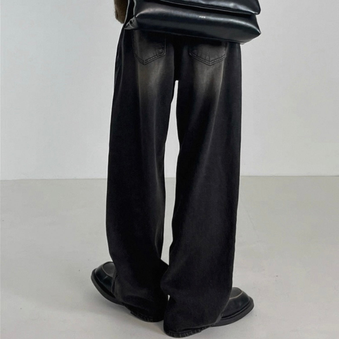 Korean Loose Wide-Leg Jeans