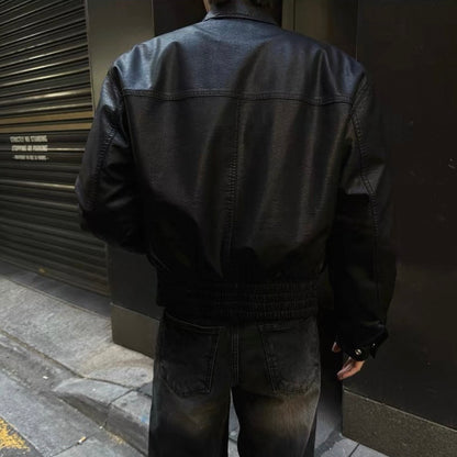 Vintage Leather Blouson Jacket