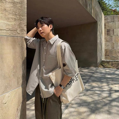 Noel Stripe Oversized Shirt