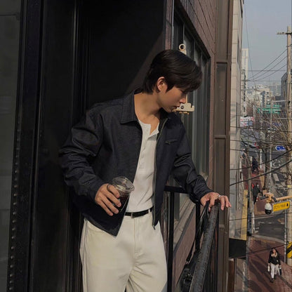 Washed Zip-Up Jacket