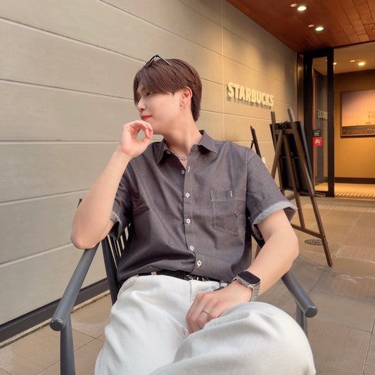 Korean Stylish Casual Denim Shirt