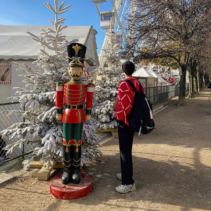 Plaid Knit Sweater for Couples