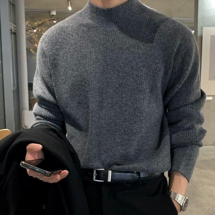 Men's Knit Turtleneck Sweater