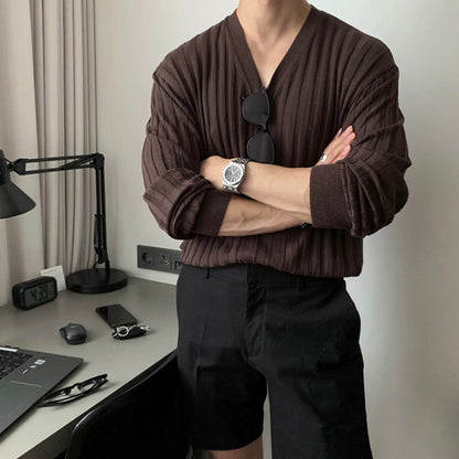 Korean Muscle Knit Cardigan