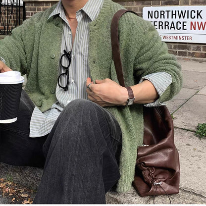 Korean Wool Knit Cardigan