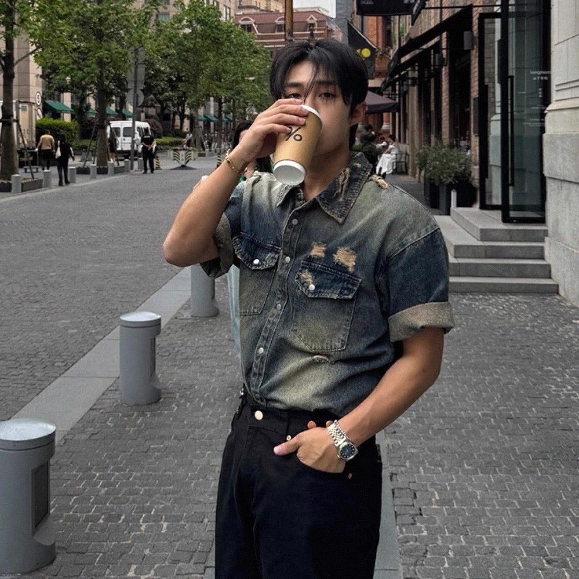 Casual Loose Denim Shirt