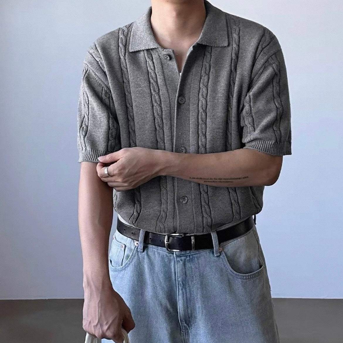 Casual Cable-Knit Cardigan