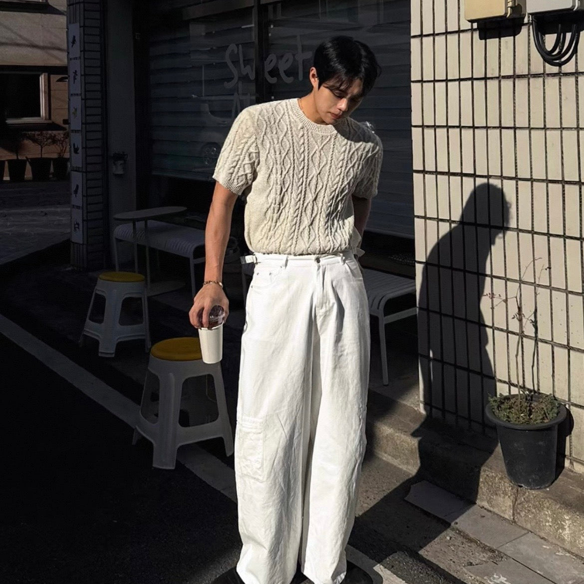 Loose Summer Knit T-Shirt