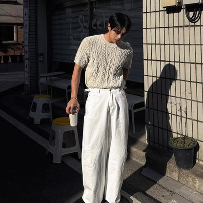 Loose Summer Knit T-Shirt