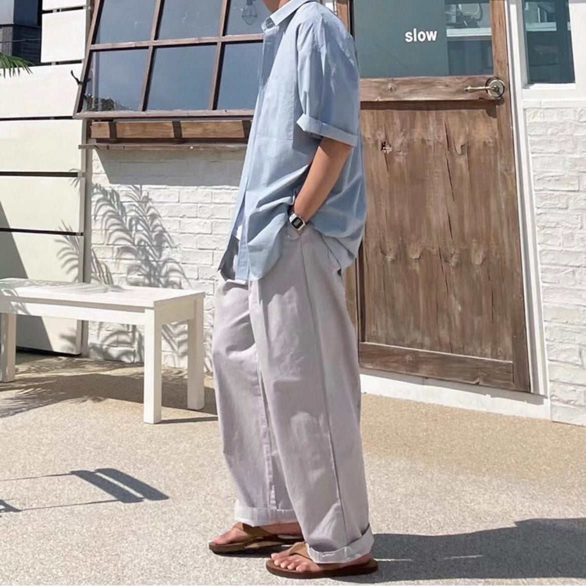 Korean Wide-Leg Sports Pants
