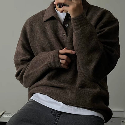Soft Collar Knit Sweater
