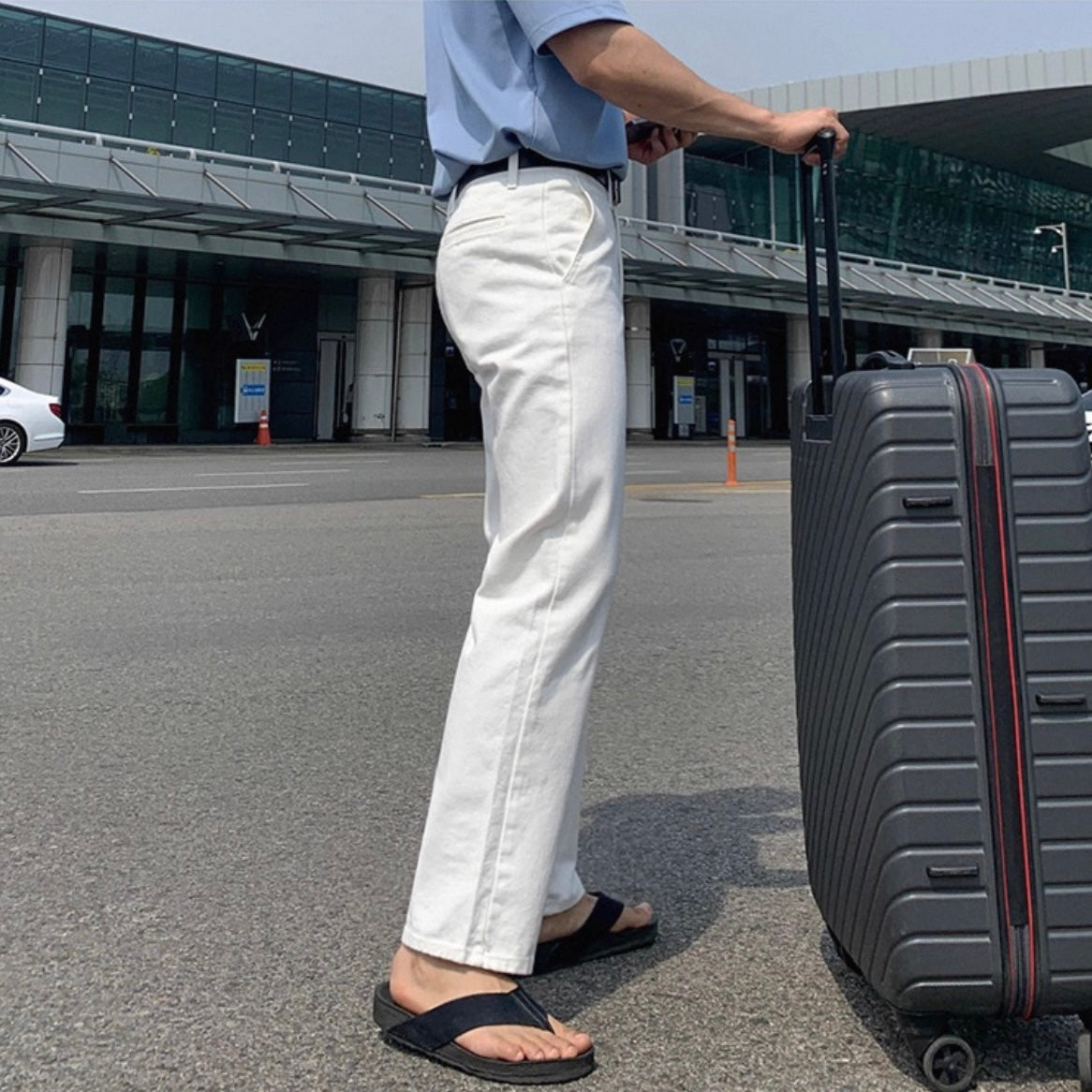 Korean Style White Jeans