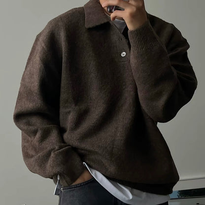 Soft Collar Knit Sweater