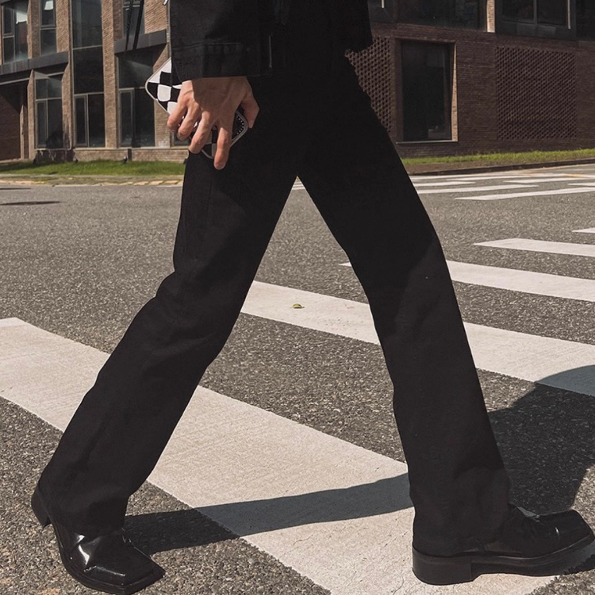 Slim Fit Black Flare Jeans