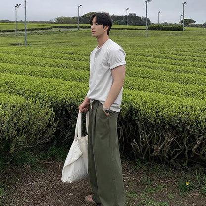 Summer Basic Round Neck Tee