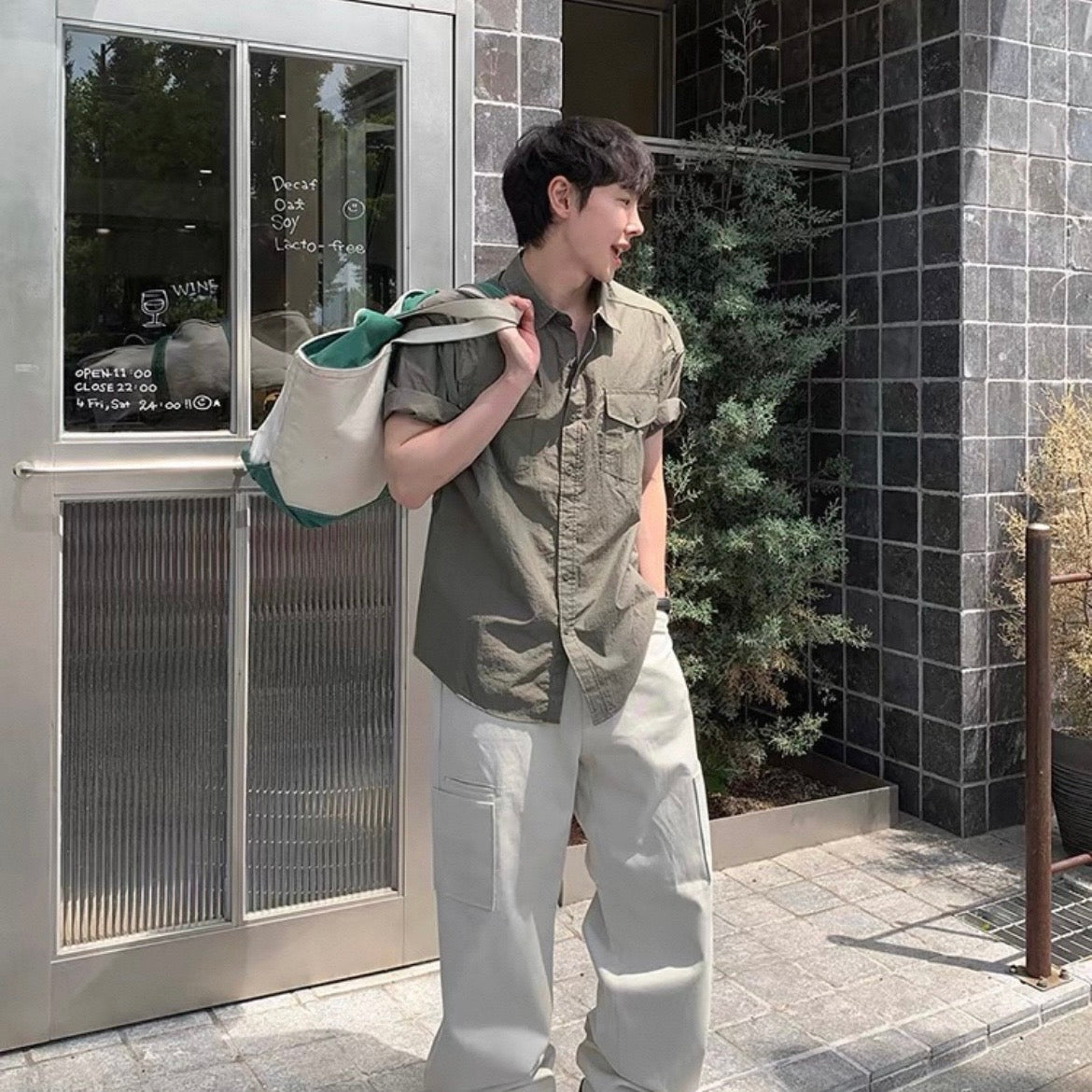 Vintage Casual Short-Sleeve Shirt