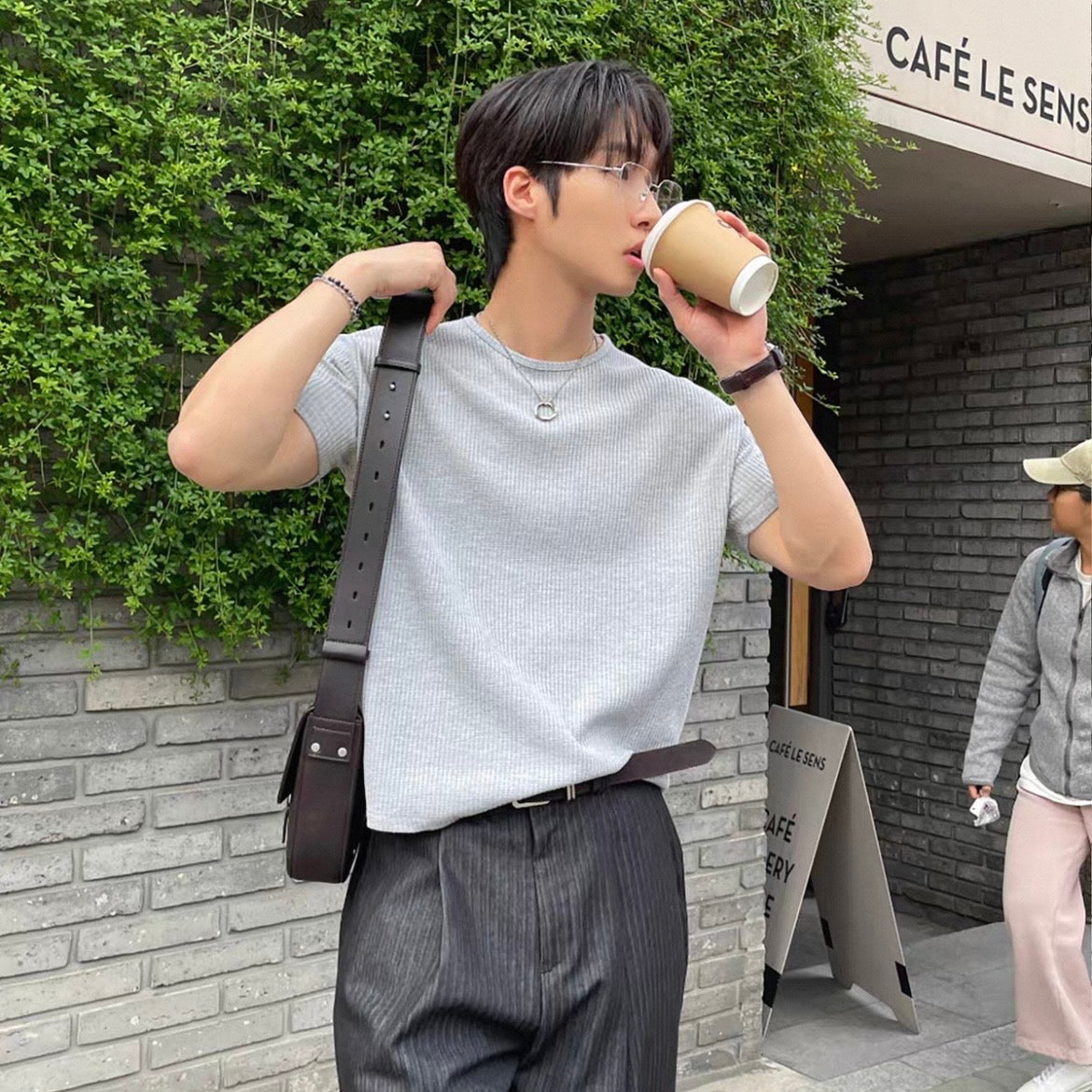 Minimalist Korean Waffle T-Shirt