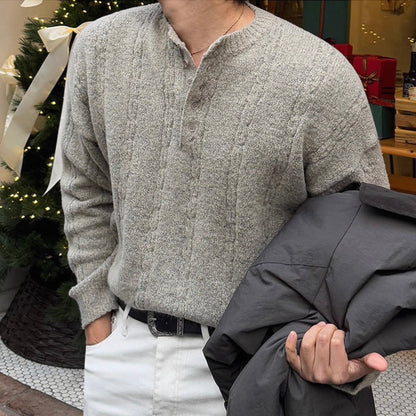 Loose Knit Henry Sweater