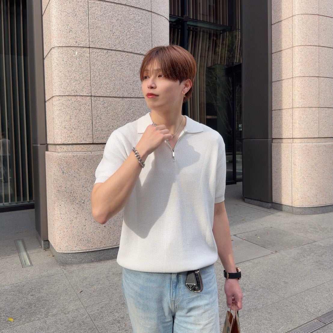 Breezy Knit Short-Sleeve Shirt