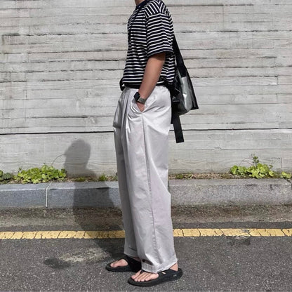Korean Wide-Leg Sports Pants