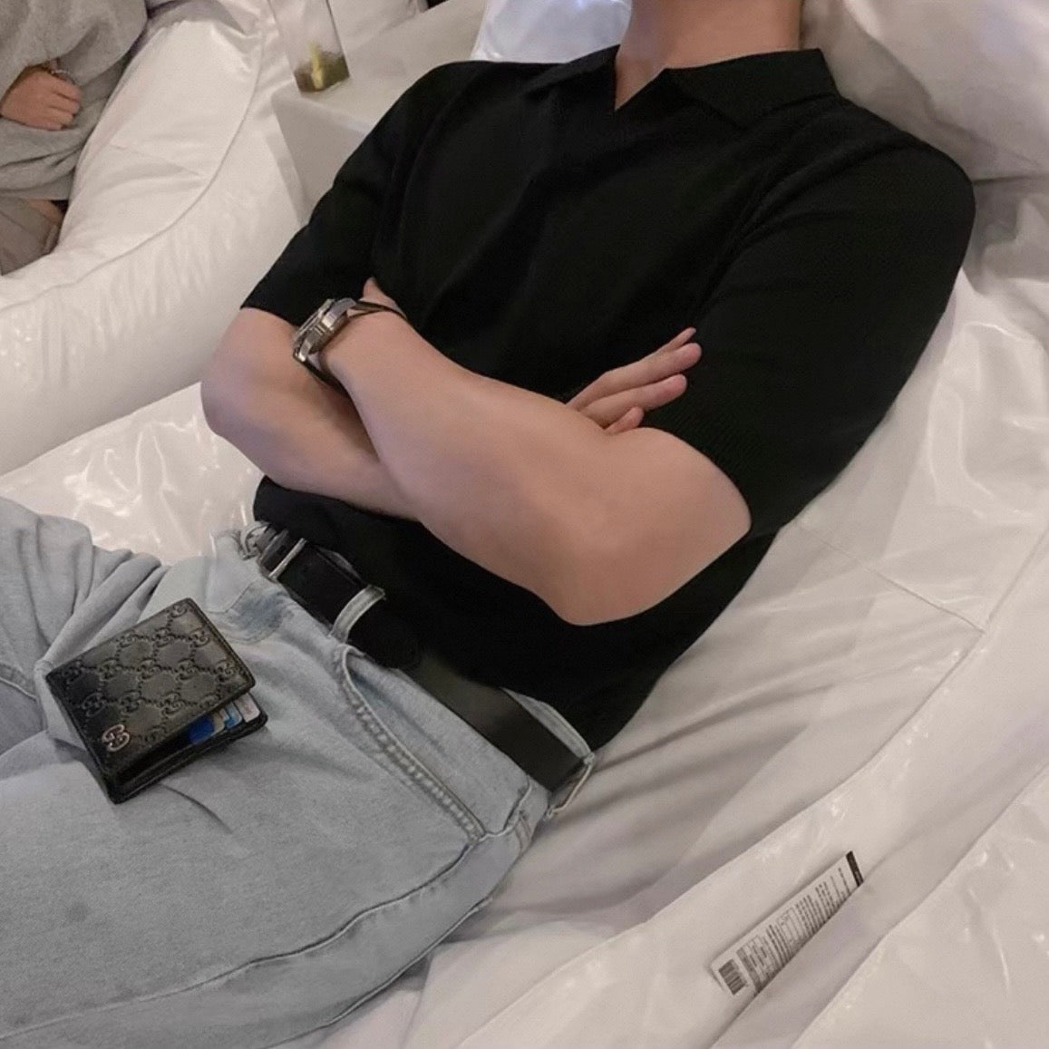 Minimal Knit Polo Shirt