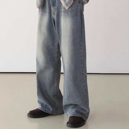 Korean Style Wide-Leg Jeans