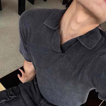 Vintage Knit Polo Shirt