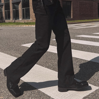 Slim Fit Black Flare Jeans