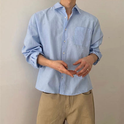 Korean-Style Long Sleeve Shirt