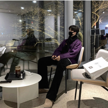 Korean Casual Mohair Sweater