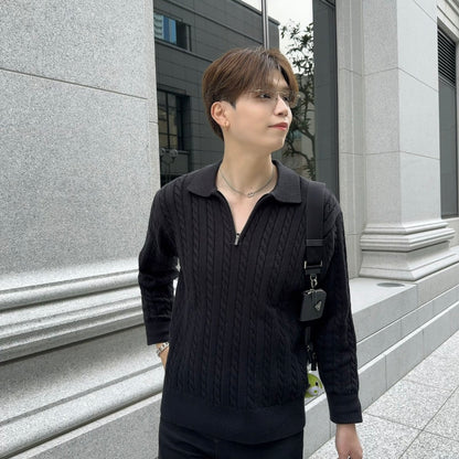 Model Zip Knit Sweater