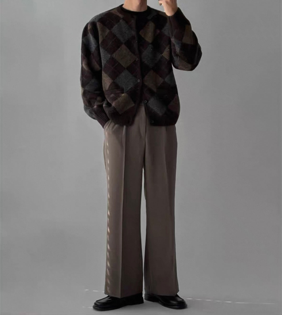 Nordic Mohair Knit Cardigan