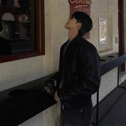 Vintage Leather Blouson Jacket