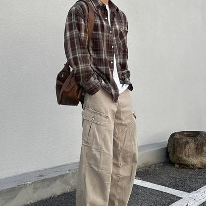 Retro Plaid Casual Shirt