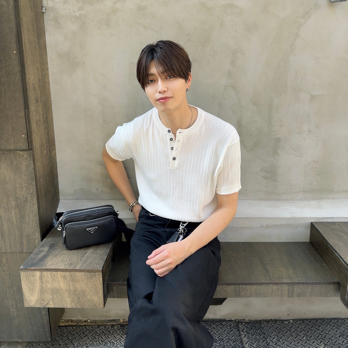 Bisher Summer Breeze Henley Tee
